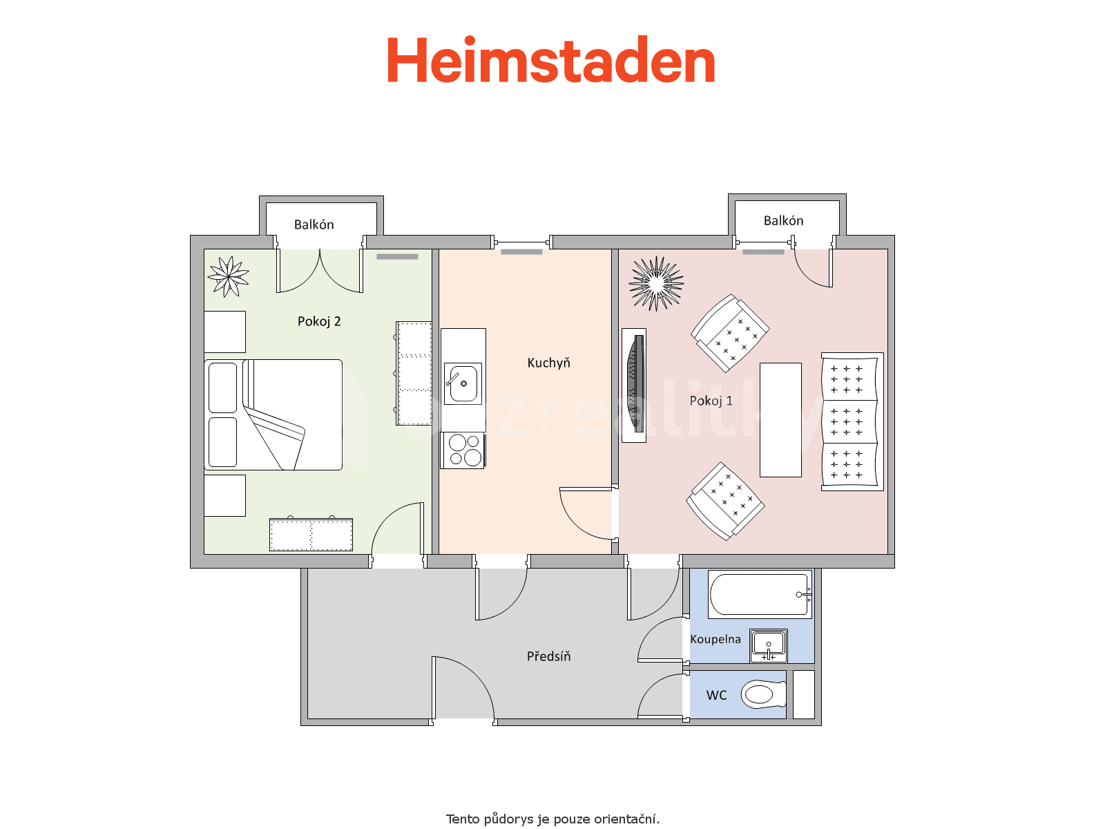 Pronájem bytu 2+1 49 m², Janského, Karviná, Moravskoslezský kraj