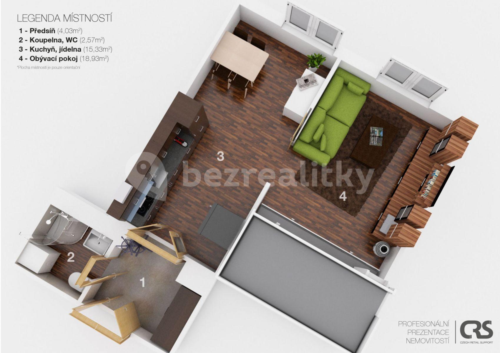 Pronájem bytu 2+kk 43 m², Cimburkova, Praha, Praha