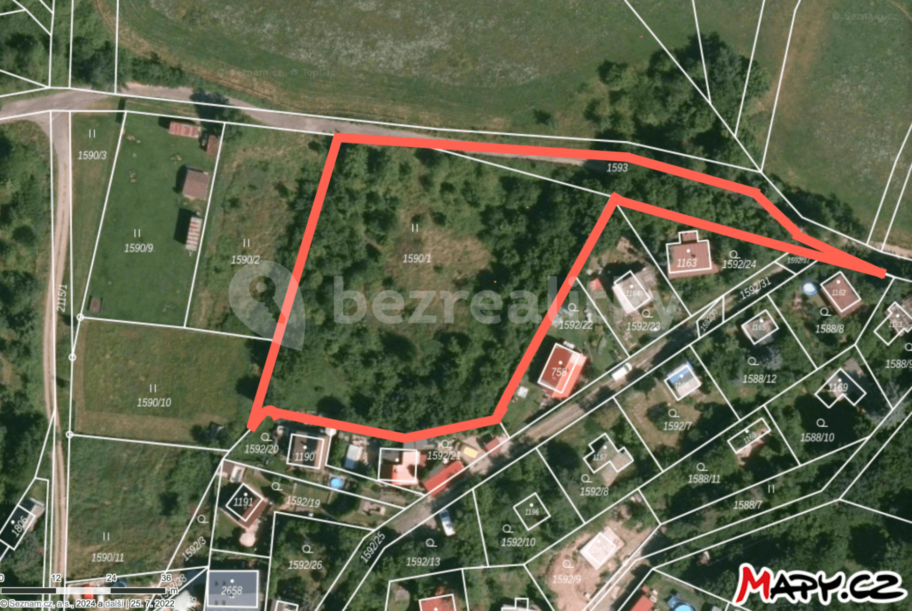 Prodej pozemku 4.011 m², Jílové u Prahy, Středočeský kraj