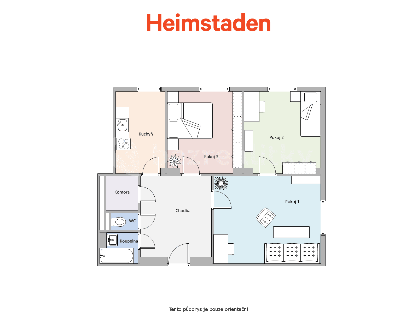 Pronájem bytu 3+1 85 m², Gorkého, Havířov, Moravskoslezský kraj