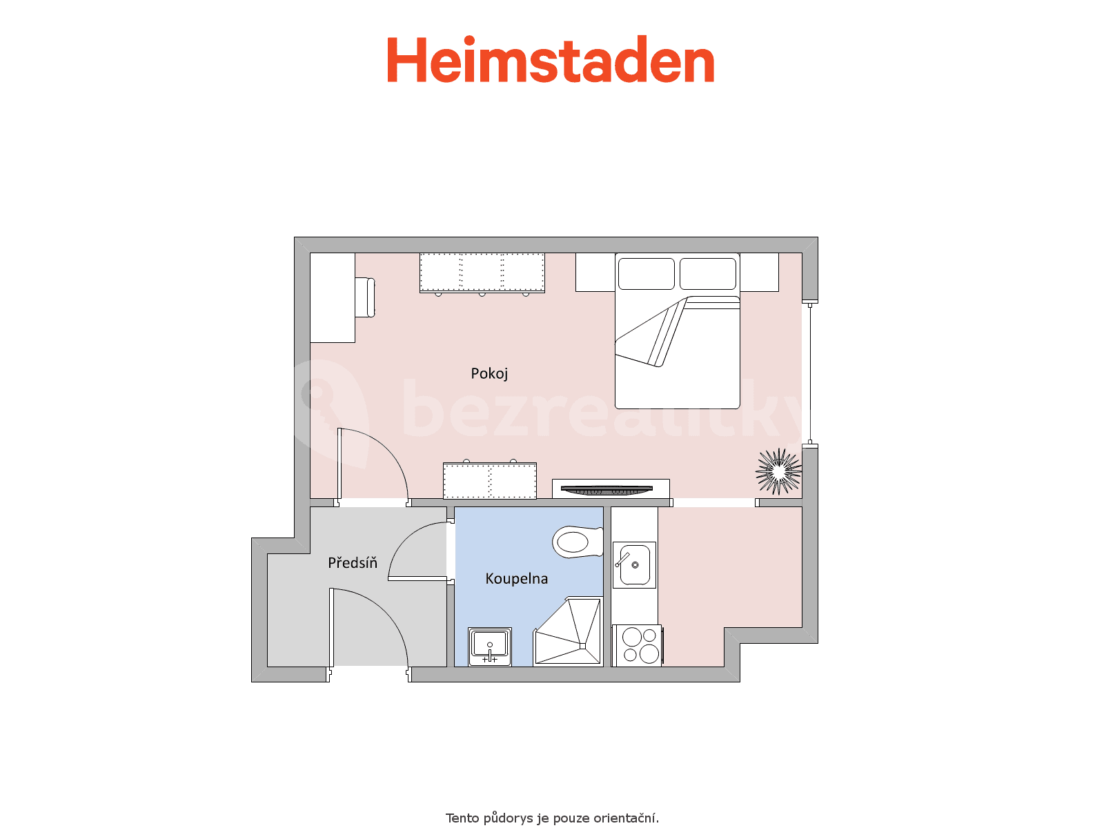 Pronájem bytu 1+kk 20 m², Moskevská, Havířov, Moravskoslezský kraj