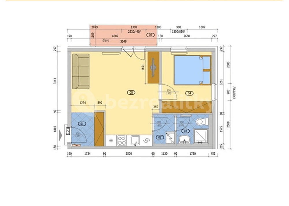 Pronájem bytu 2+kk 38 m², Prokopa Holého, Slaný, Středočeský kraj