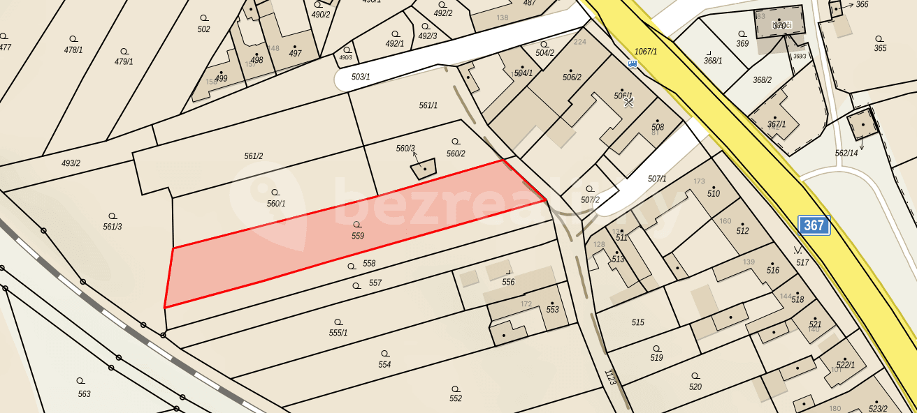 Prodej pozemku 1.484 m², Uhřičice, Olomoucký kraj