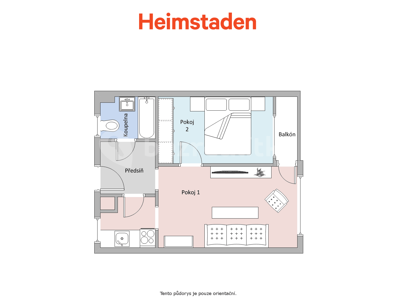 Pronájem bytu 2+1 46 m², Lesní, Orlová, Moravskoslezský kraj