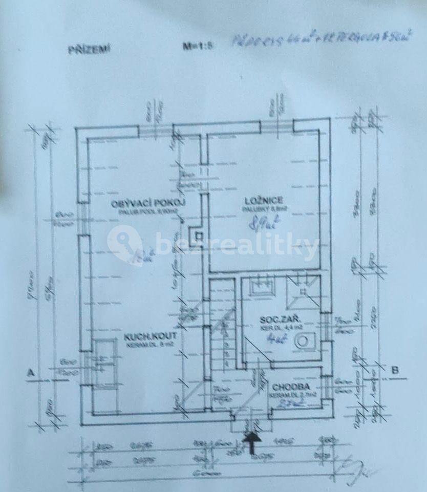 Pronájem chaty, chalupy 72 m², pozemek 2.000 m², Samopše, Středočeský kraj