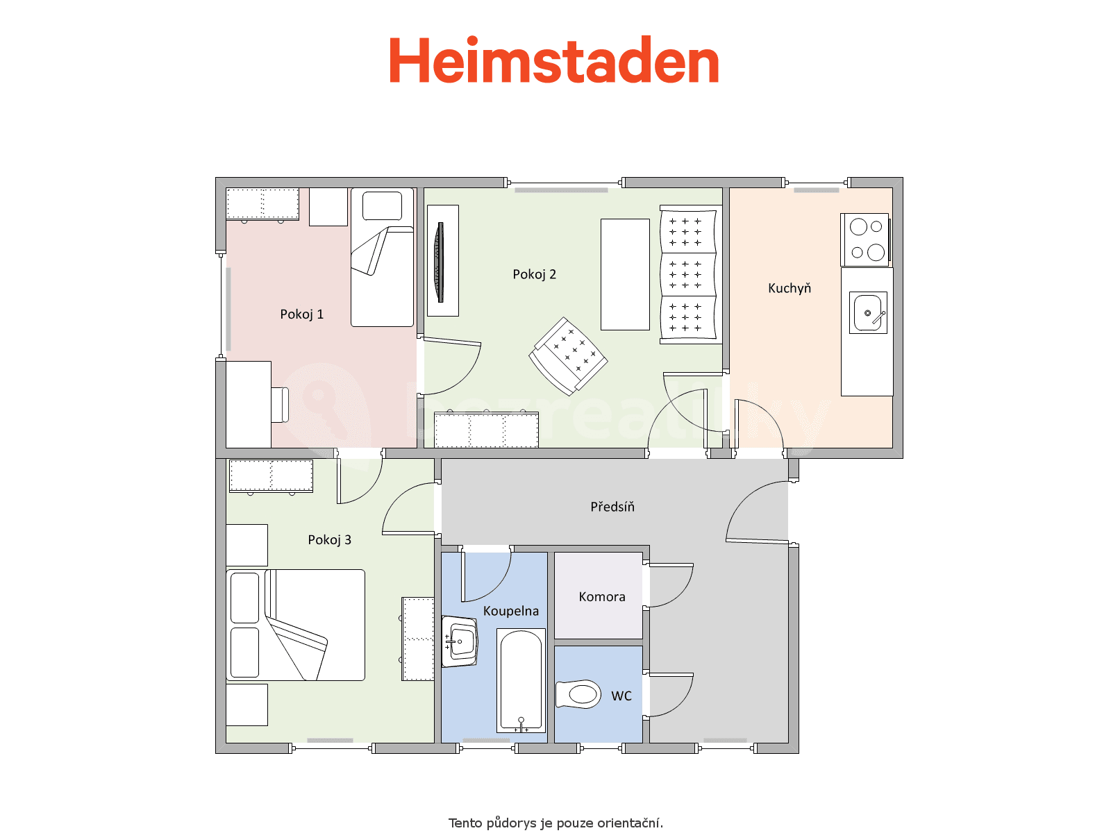 Pronájem bytu 3+1 76 m², U Nádraží, Havířov, Moravskoslezský kraj