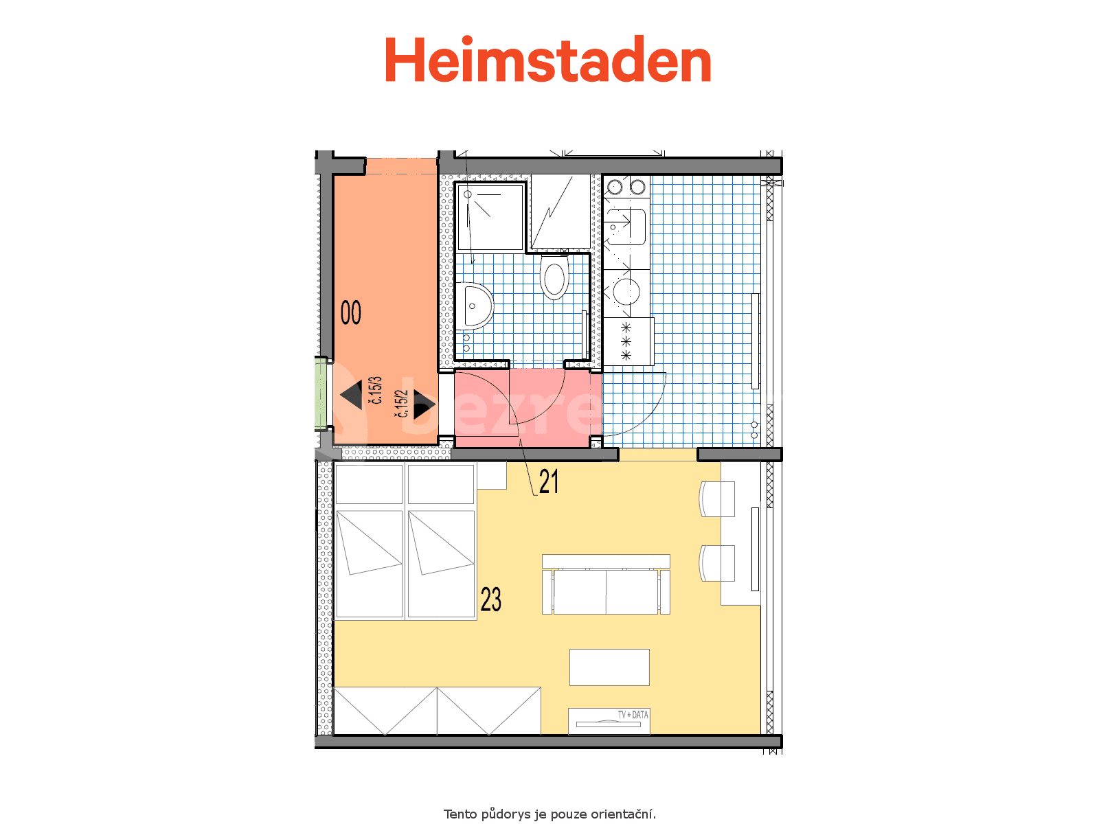 Pronájem bytu 1+kk 35 m², Slovenská, Karviná, Moravskoslezský kraj