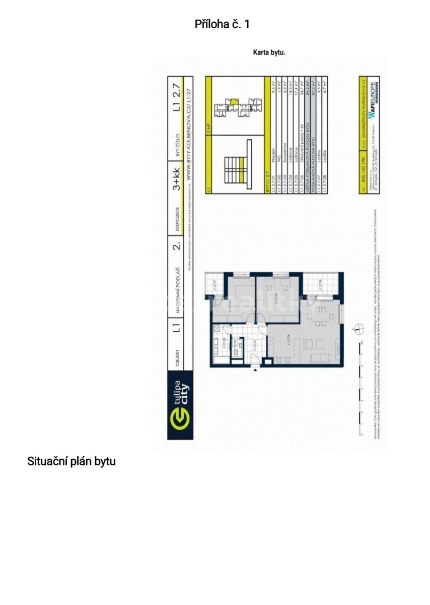 Prodej bytu 3+kk 87 m², Strnadových, Praha, Praha