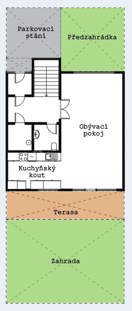 Prodej domu 121 m², pozemek 260 m², Zlatnická, Jenštejn, Středočeský kraj