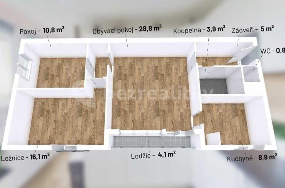 Prodej bytu 3+1 77 m², Plzeňská, Příbram, Středočeský kraj