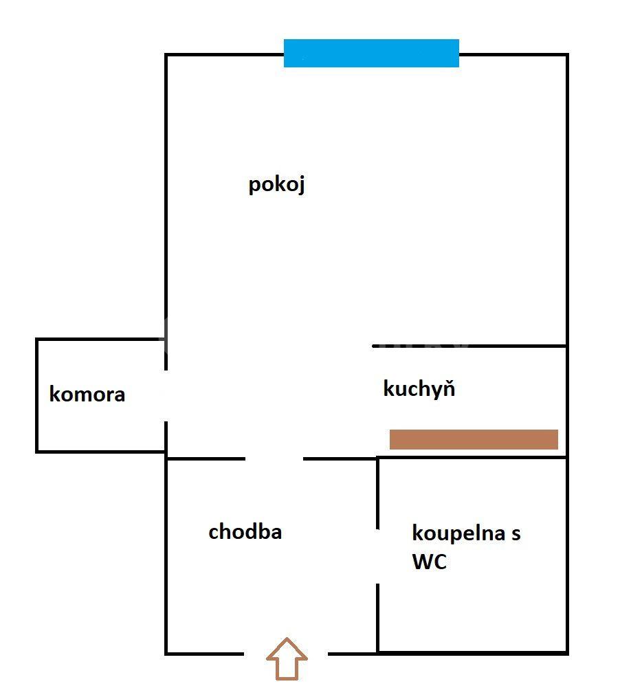 Prodej bytu 1+kk 29 m², Klapálkova, Praha, Praha