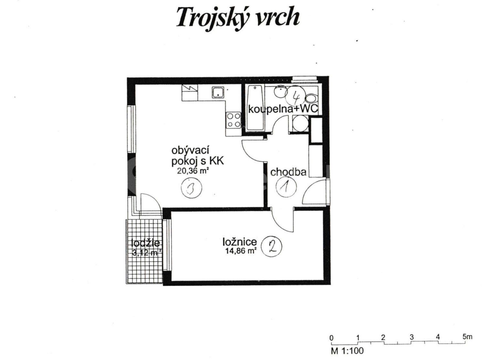 Prodej bytu 2+kk 53 m², Hnězdenská, Praha, Praha