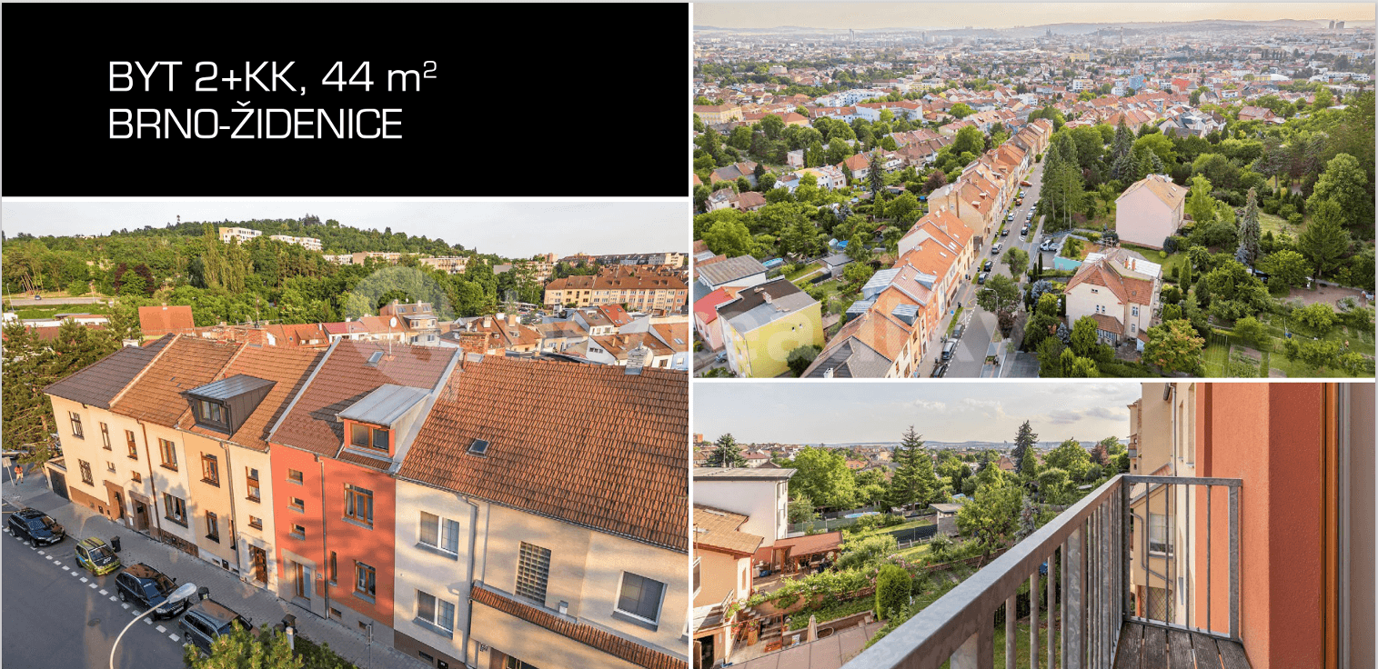 Pronájem bytu 2+kk 44 m², Viniční, Brno, Jihomoravský kraj