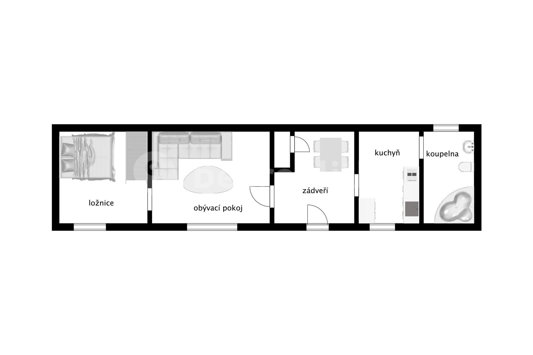 Prodej domu 70 m², pozemek 376 m², Pražská, Plaňany, Středočeský kraj