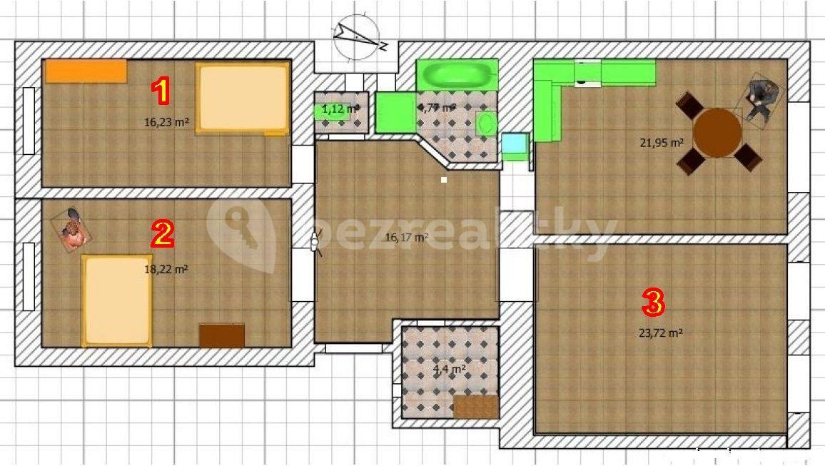 Pronájem bytu 3+1 18 m², Lesnická, Praha, Praha