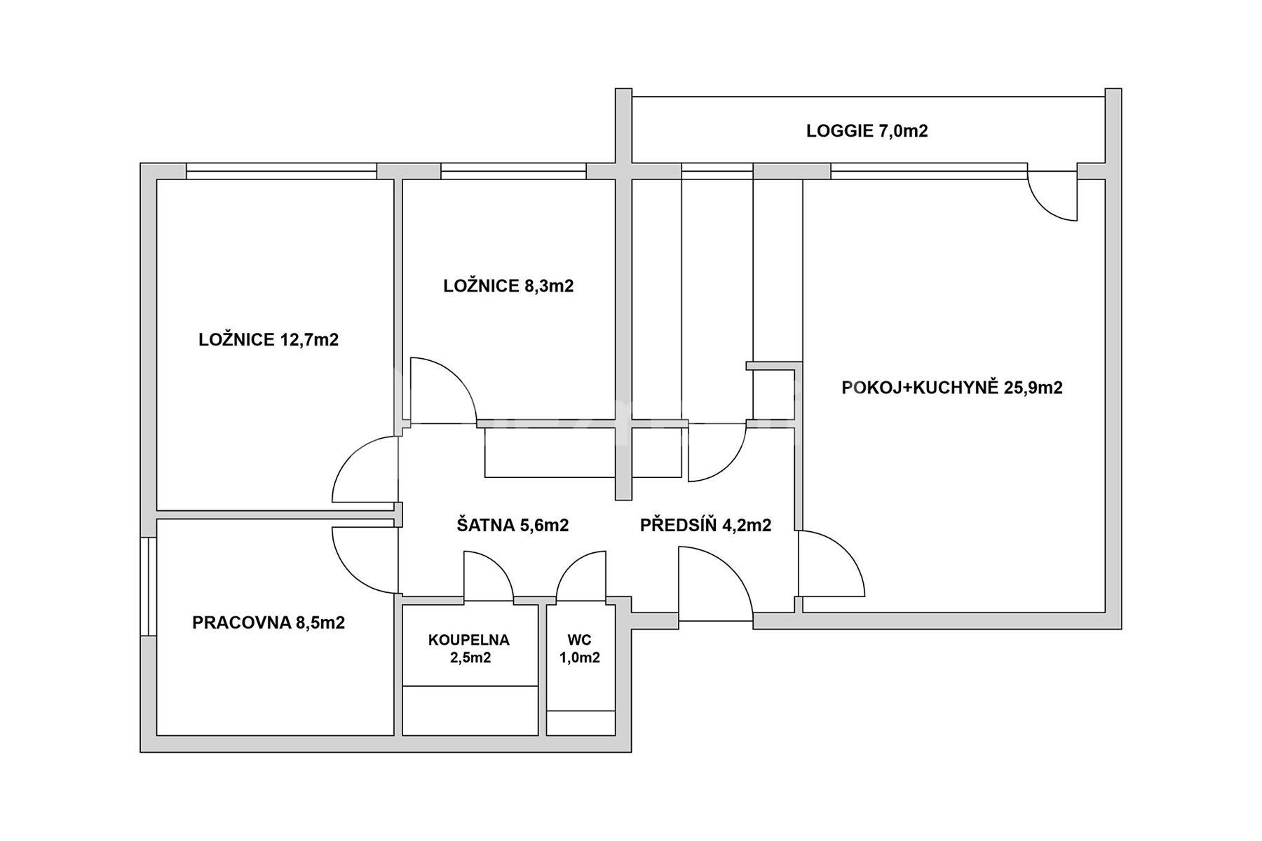 Prodej bytu 4+kk 69 m², Pod Hybšmankou, Praha, Praha