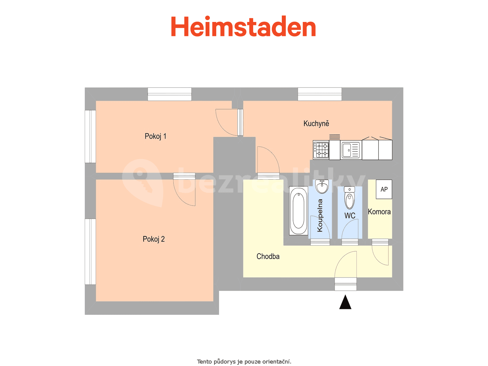 Pronájem bytu 2+1 68 m², Jana Nerudy, Hlučín, Moravskoslezský kraj