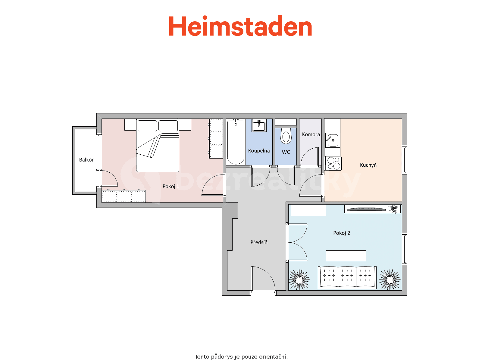 Pronájem bytu 2+1 55 m², Haškova, Havířov, Moravskoslezský kraj