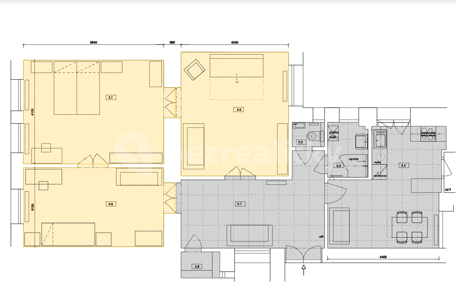 Pronájem bytu 4+kk 110 m², Vodičkova, Praha, Praha