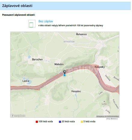 Prodej pozemku 1.697 m², Vrabčí brod, Poříčí nad Sázavou, Středočeský kraj