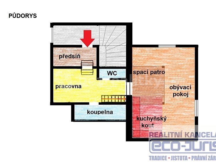 Pronájem bytu 2+kk 76 m², Hájecká, Červený Újezd, Středočeský kraj