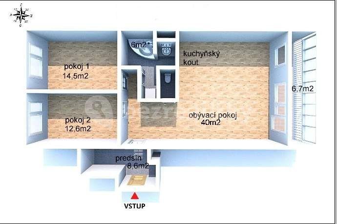 Prodej bytu 3+kk 93 m², Galandova, Praha, Praha