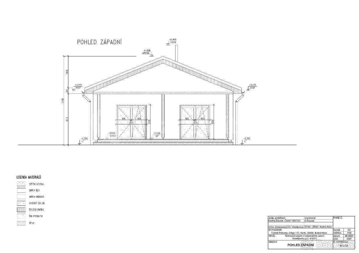 Prodej pozemku 474 m², Vlastějovice, Středočeský kraj