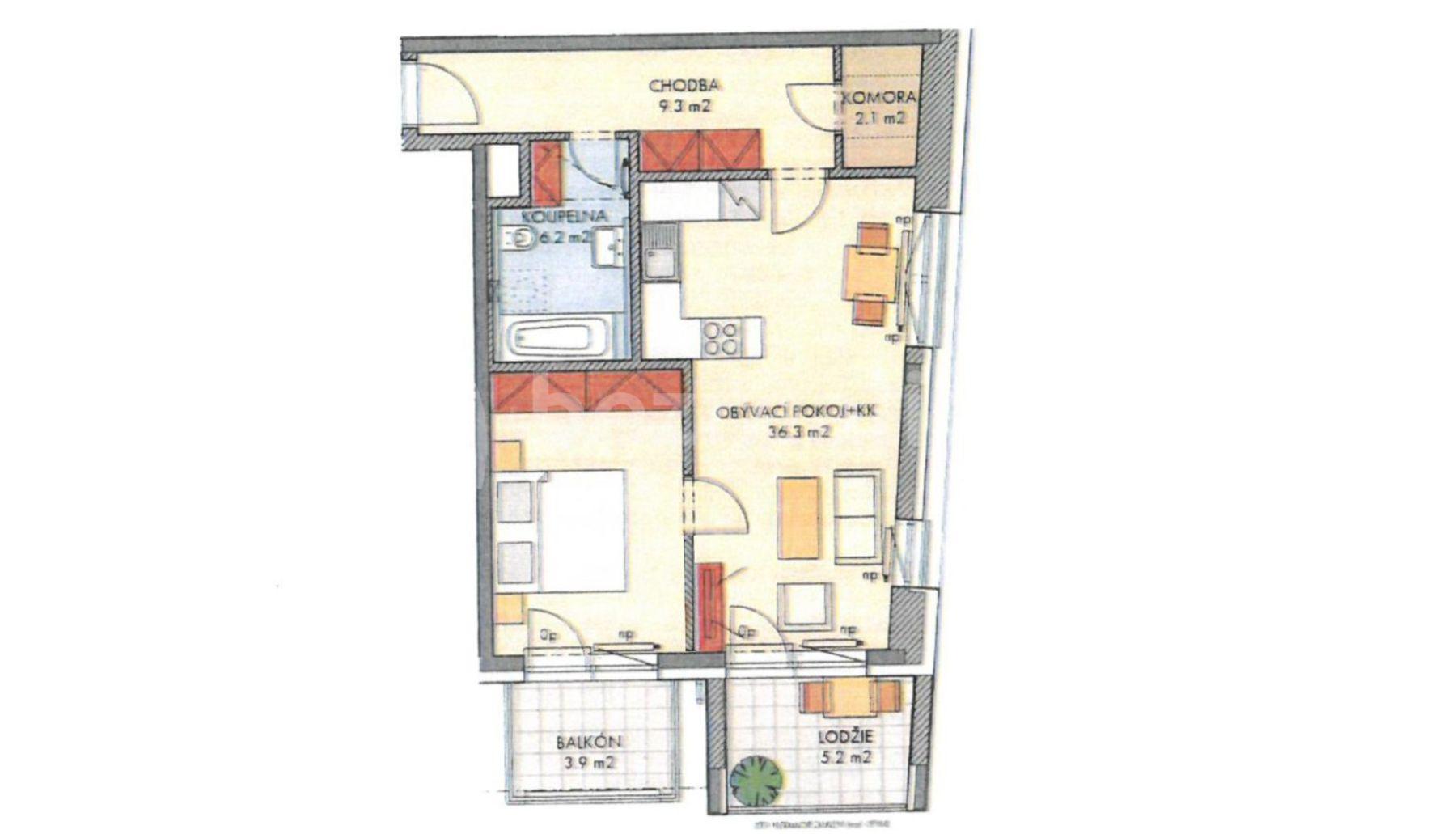 Prodej bytu 2+kk 57 m², Makedonská, Praha, Praha