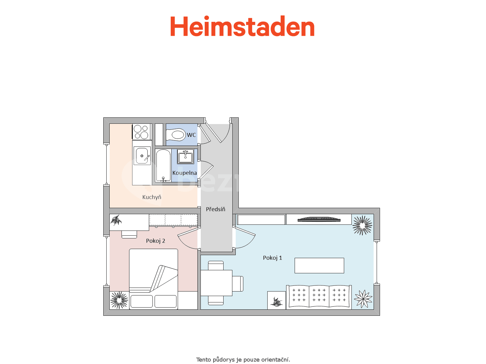 Pronájem bytu 2+1 53 m², Slovenská, Karviná, Moravskoslezský kraj