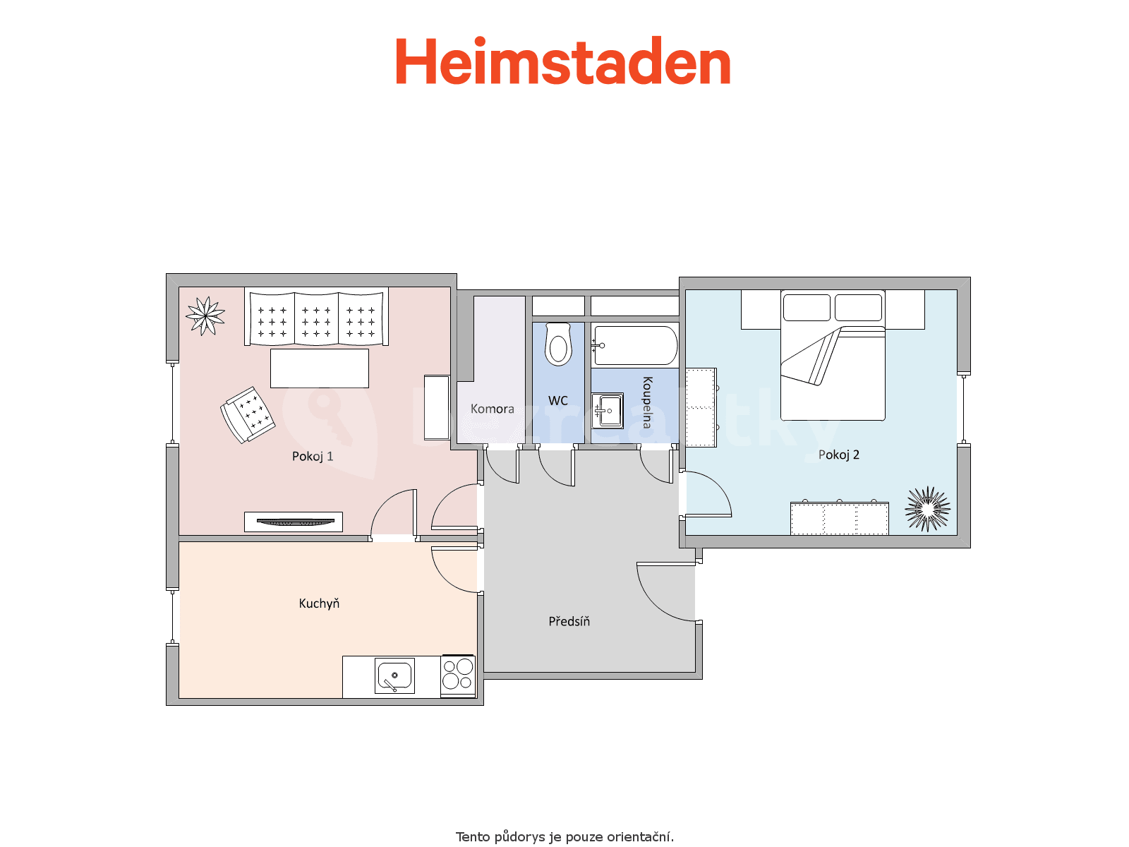 Pronájem bytu 2+1 58 m², Hlavní třída, Havířov, Moravskoslezský kraj