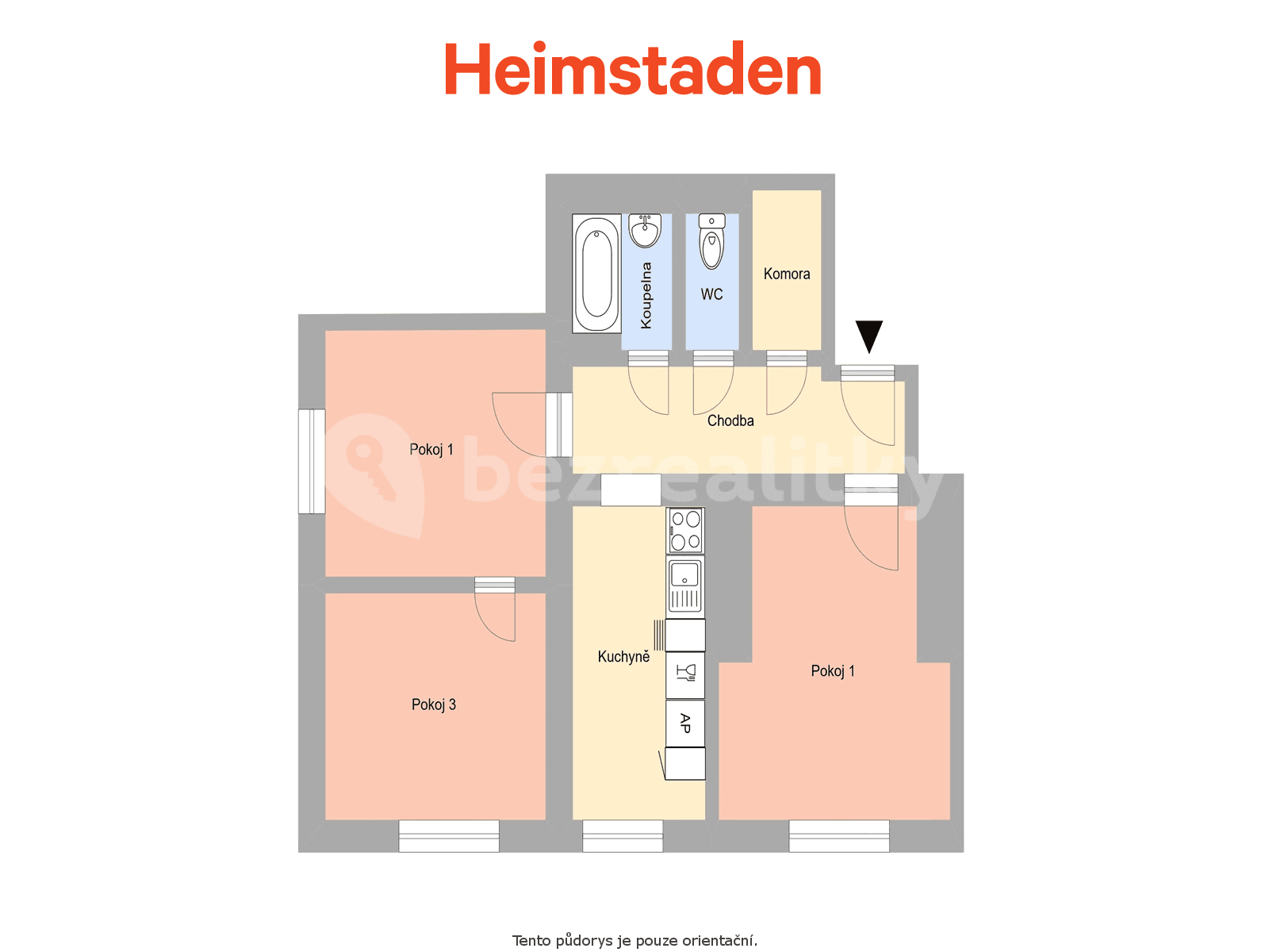 Pronájem bytu 3+1 69 m², Hlavní třída, Havířov, Moravskoslezský kraj