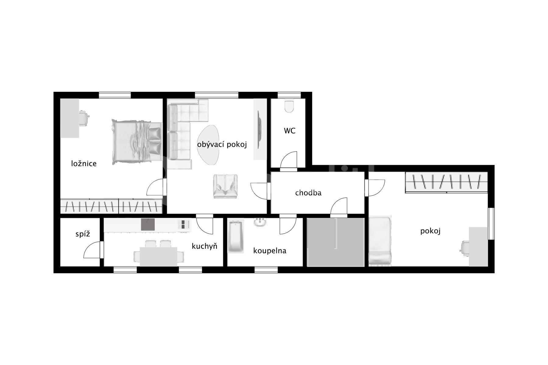 Prodej domu 227 m², pozemek 782 m², Husova, Uhlířské Janovice, Středočeský kraj