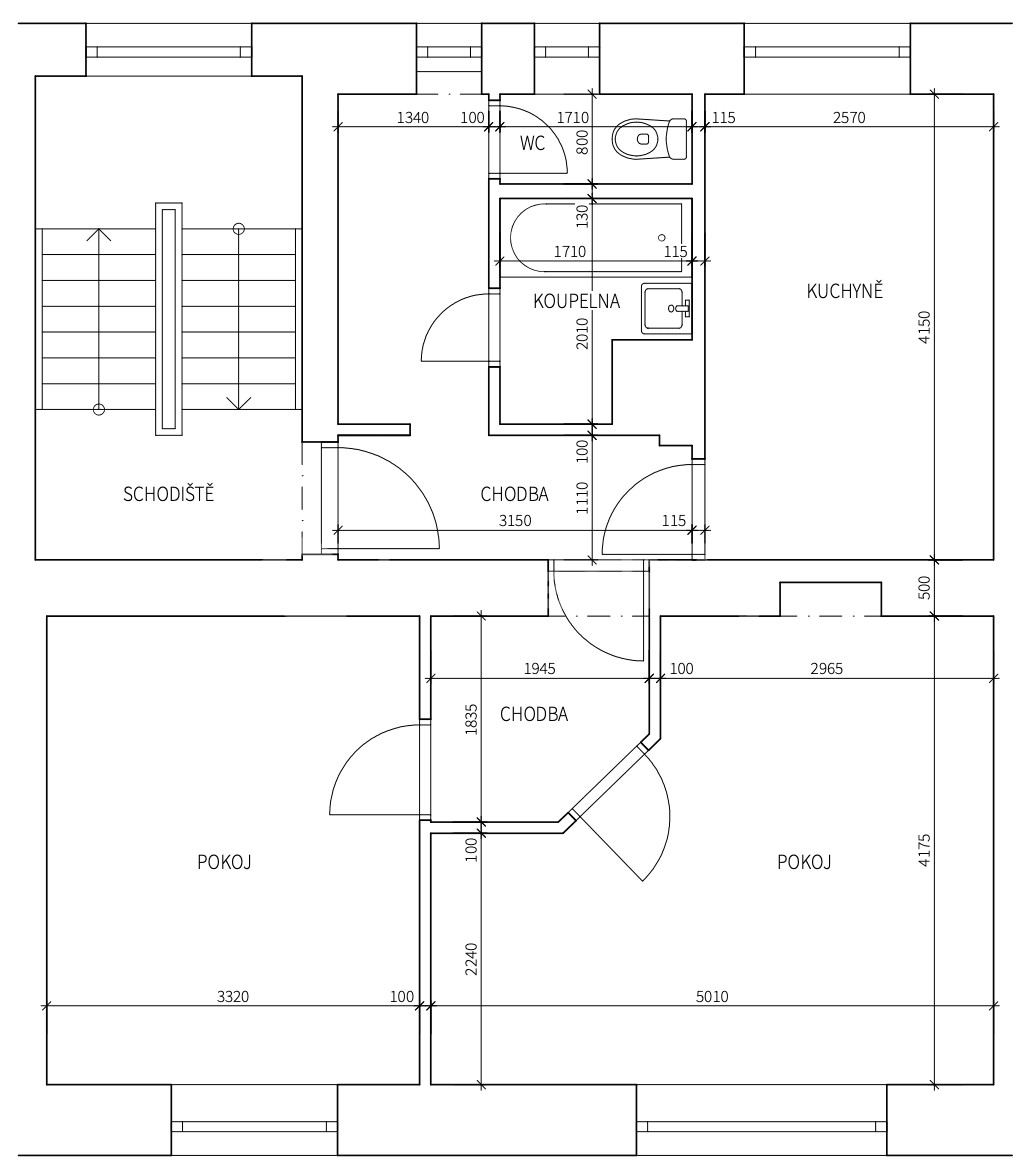 Pronájem bytu 2+1 62 m², Chládkova, Brno, Jihomoravský kraj