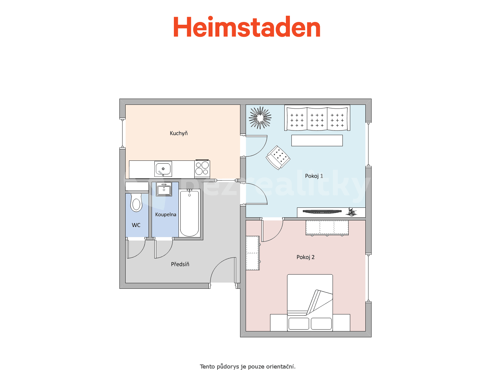 Pronájem bytu 2+1 54 m², Hlavní třída, Havířov, Moravskoslezský kraj