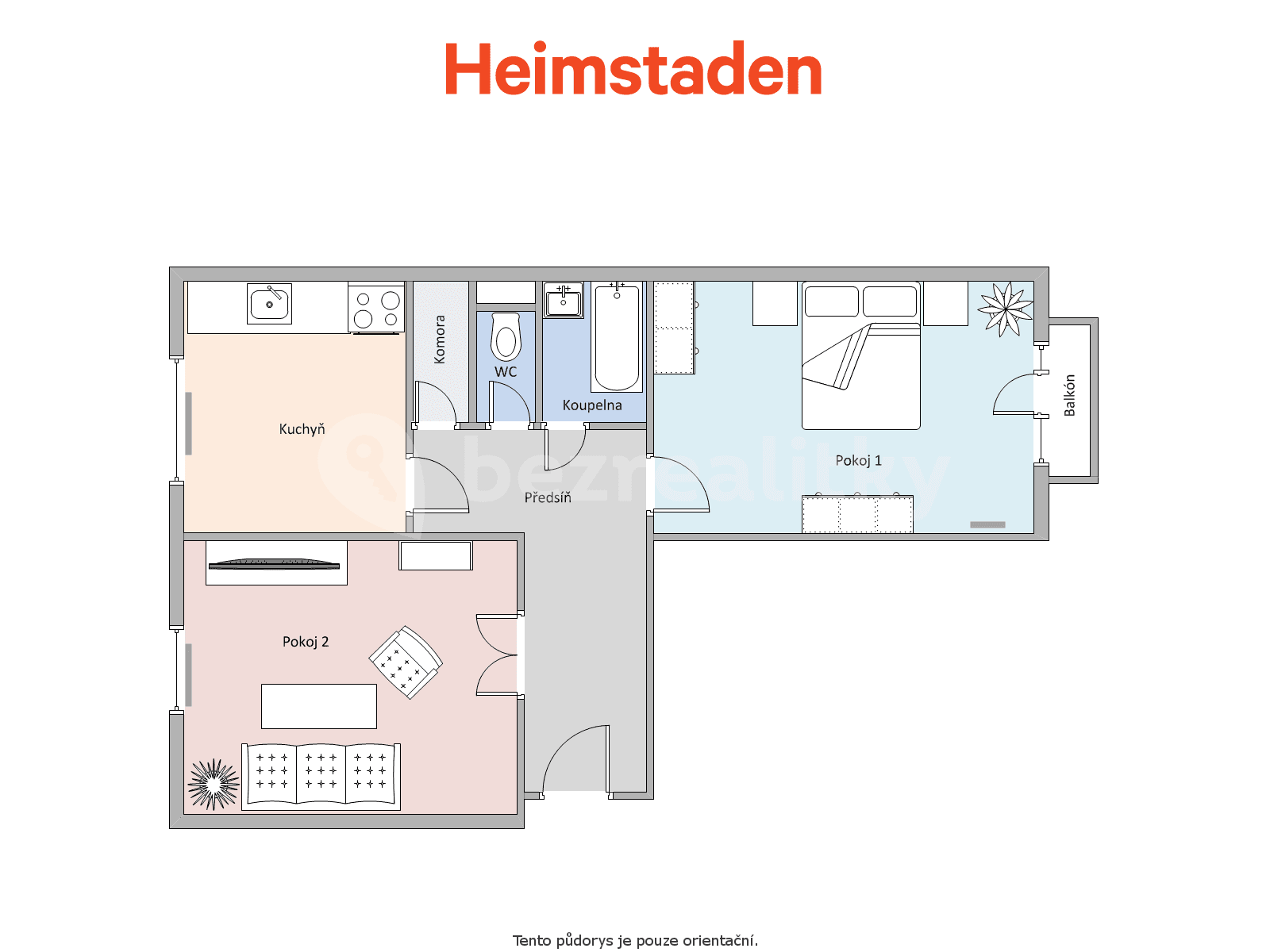 Pronájem bytu 2+1 57 m², Závodní, Karviná, Moravskoslezský kraj