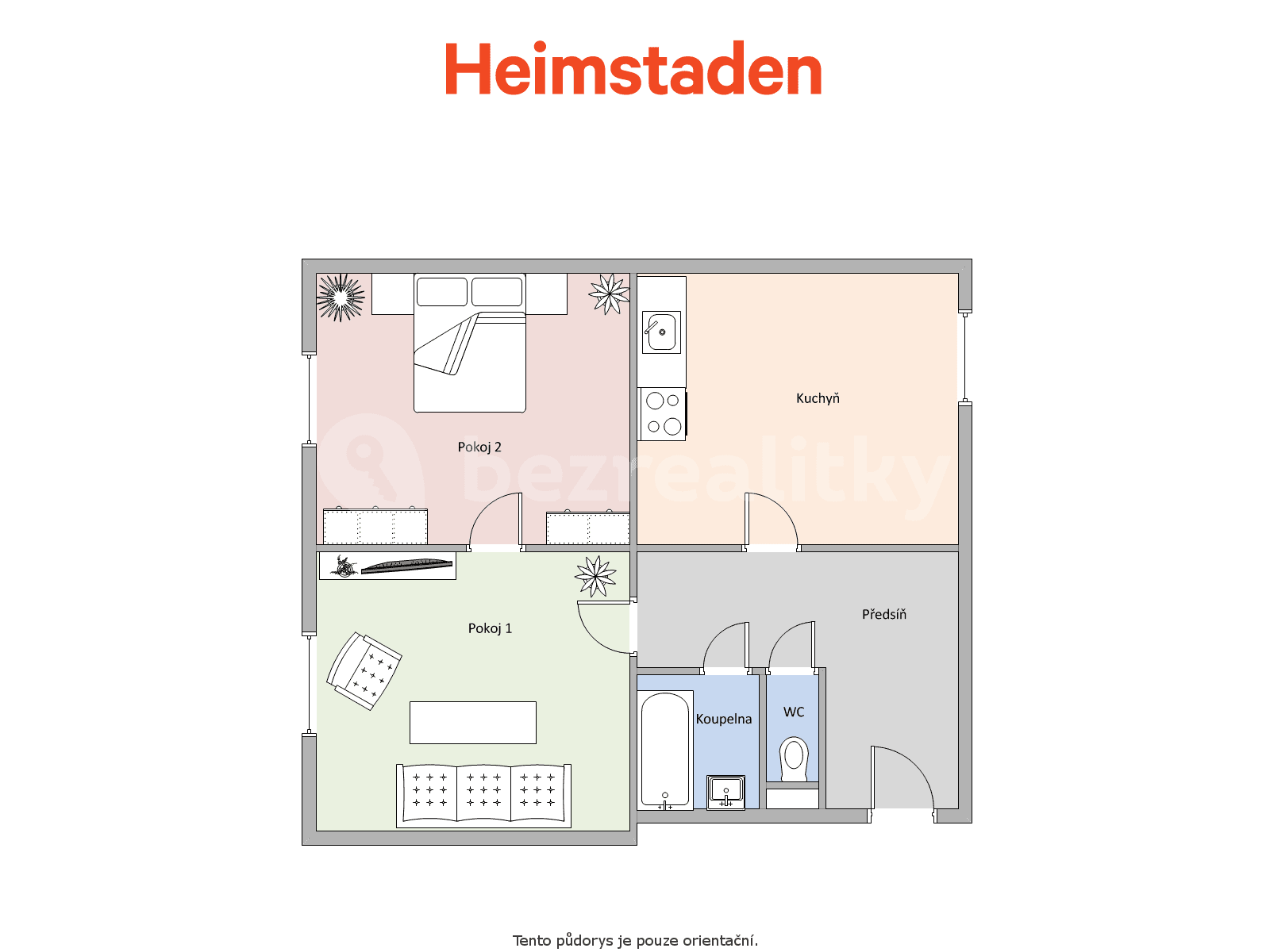 Pronájem bytu 2+1 56 m², Stavbařská, Havířov, Moravskoslezský kraj