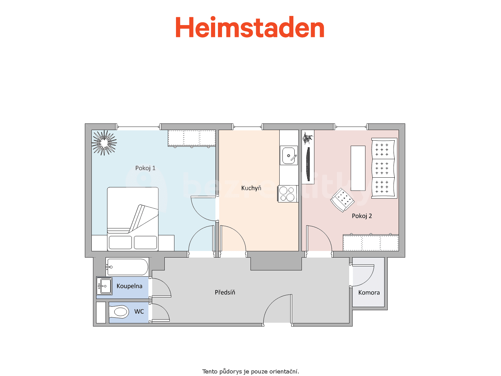 Pronájem bytu 2+1 58 m², Gorkého, Havířov, Moravskoslezský kraj