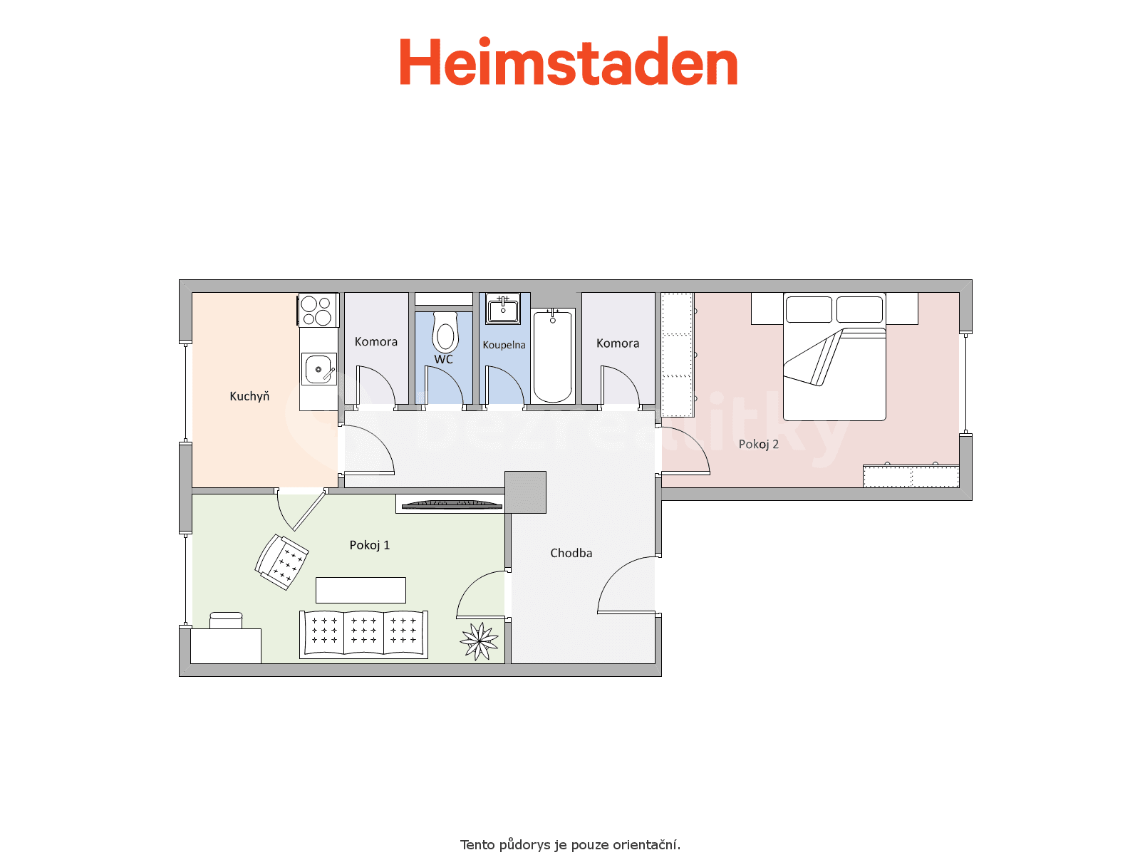 Pronájem bytu 2+1 65 m², Závodní, Karviná, Moravskoslezský kraj