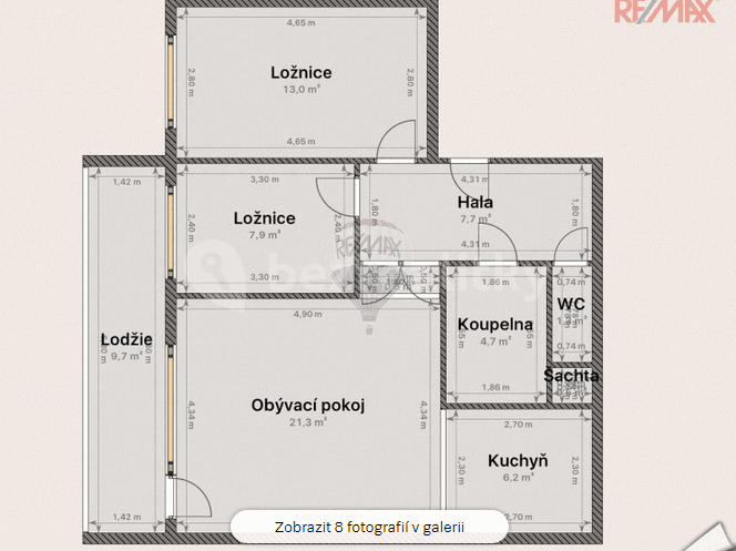 Pronájem bytu 3+kk 56 m², Škábova, Praha, Praha