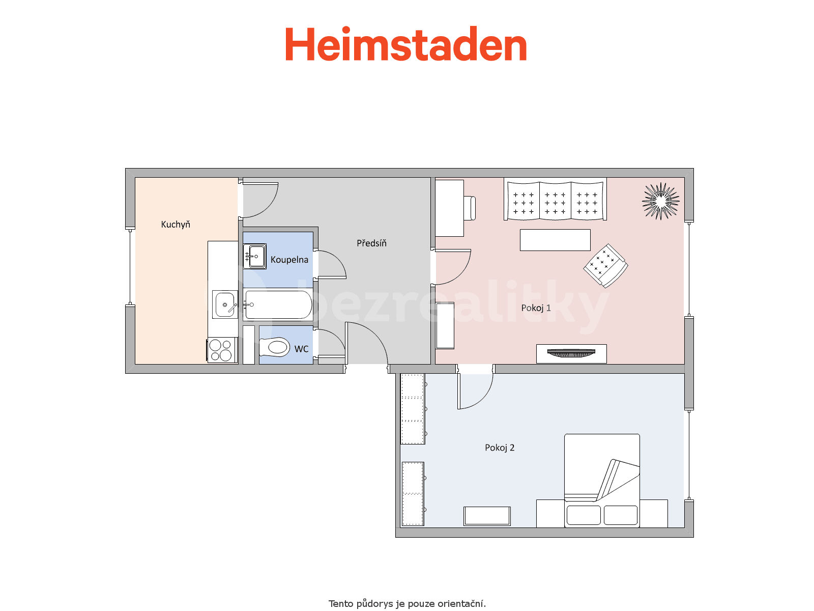 Pronájem bytu 2+1 54 m², Mánesova, Havířov, Moravskoslezský kraj