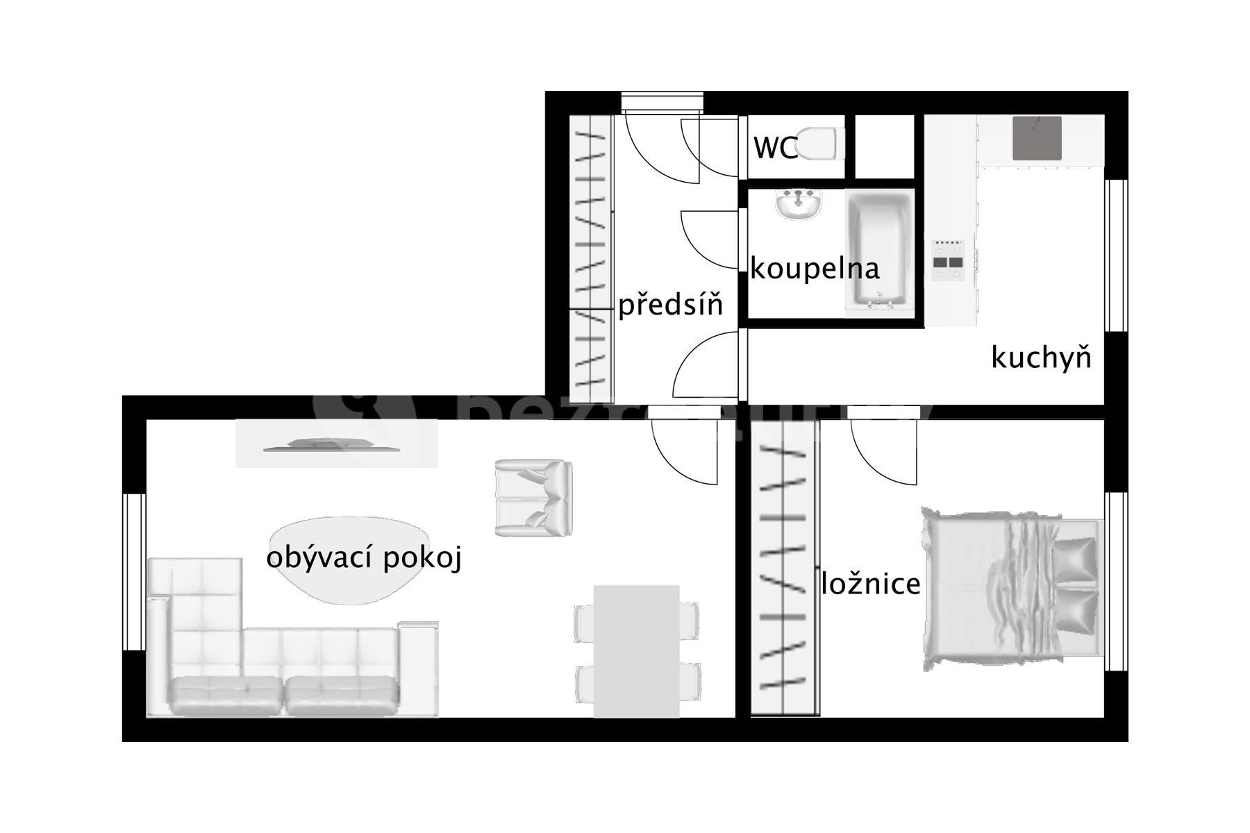 Prodej bytu 2+1 56 m², K Lučinám, Praha, Praha