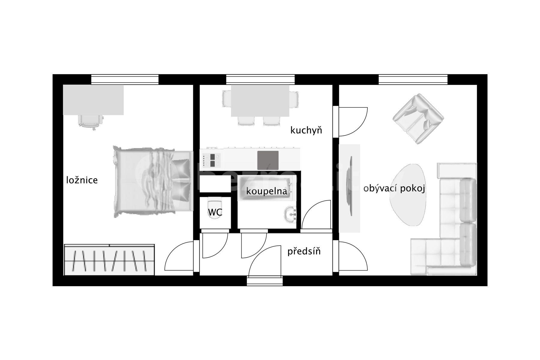 Prodej bytu 2+1 52 m², Pod Lipami, Praha, Praha