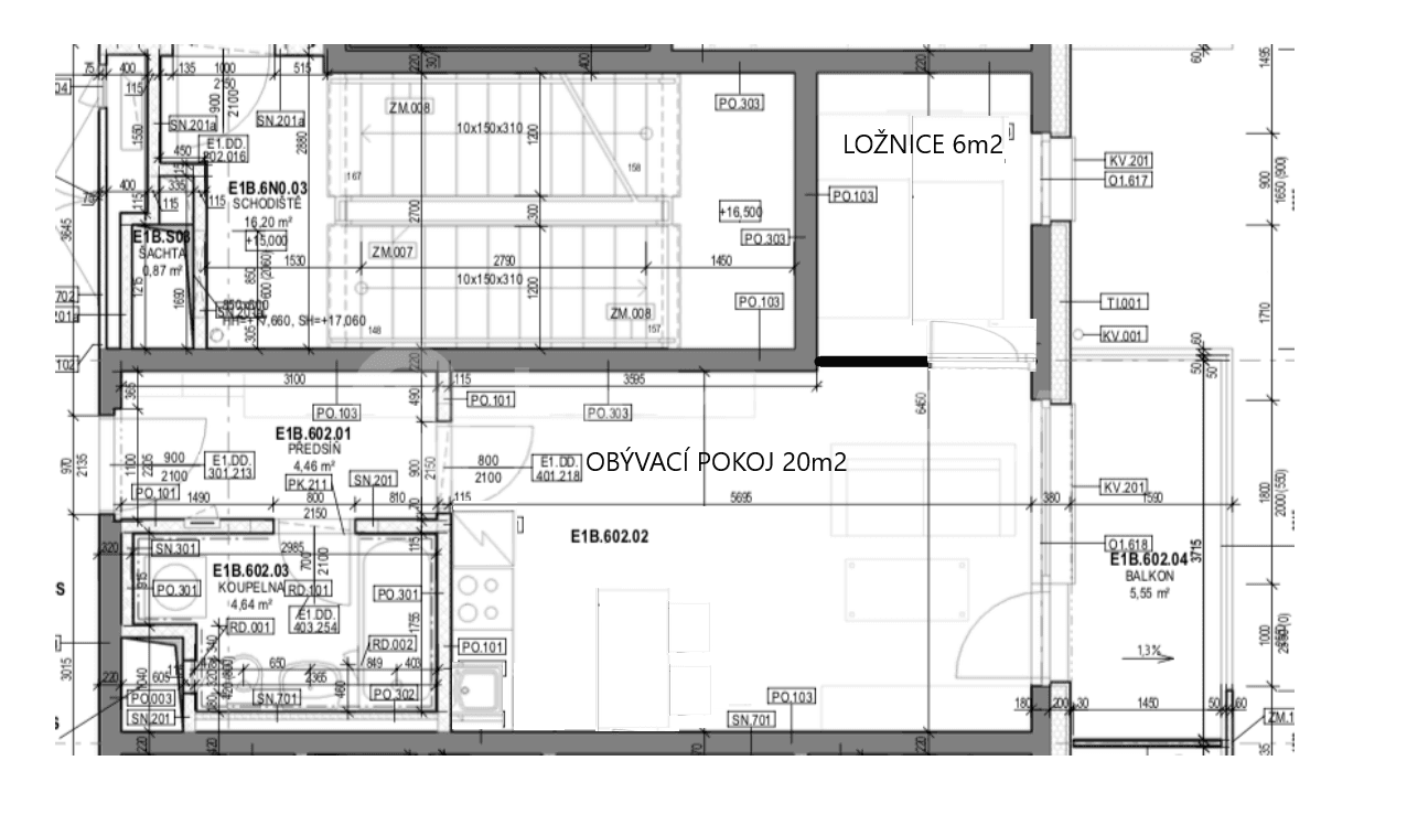 Pronájem bytu 1+kk 45 m², Smržových, Praha, Praha