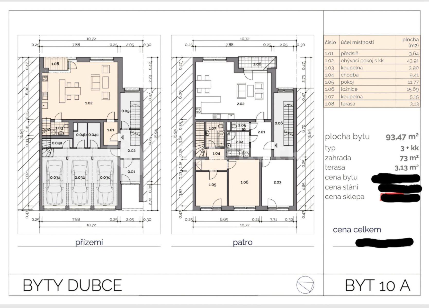 Prodej bytu 3+kk 95 m², Mileny Hážové, Mladá Boleslav, Středočeský kraj