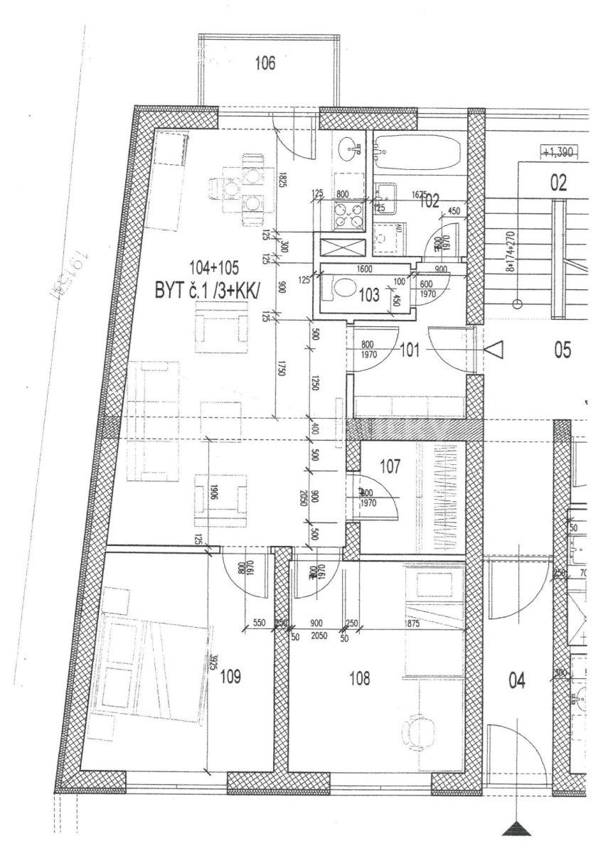 Prodej bytu 3+kk 68 m², Komenského, Židlochovice, Jihomoravský kraj