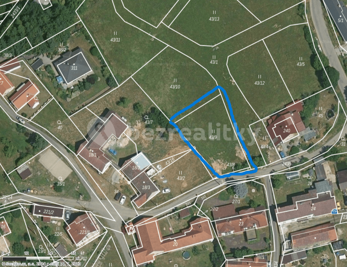 Prodej pozemku 835 m², Popovice, Středočeský kraj