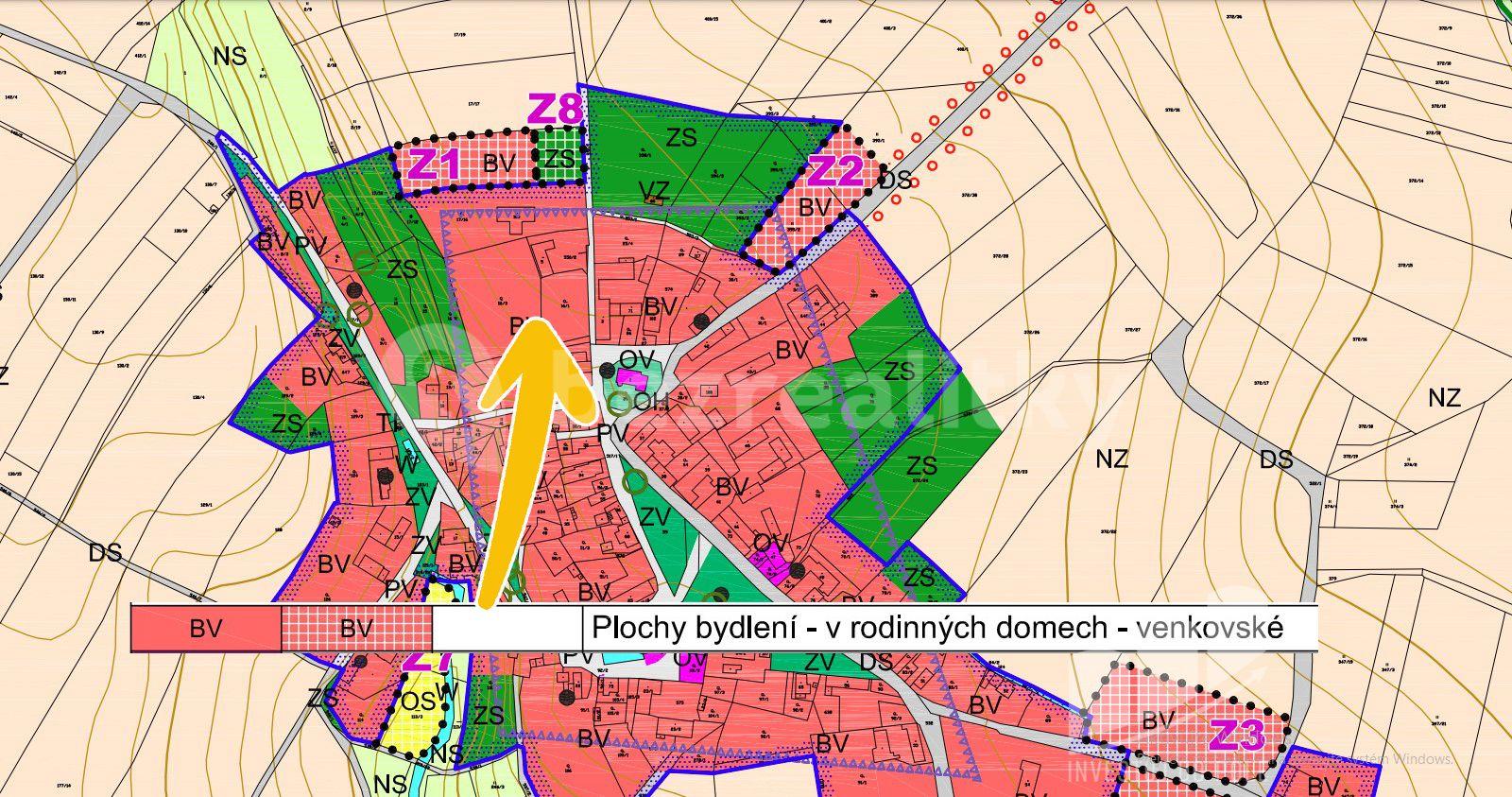 Prodej pozemku 3.217 m², Svatojanský Újezd, Královéhradecký kraj