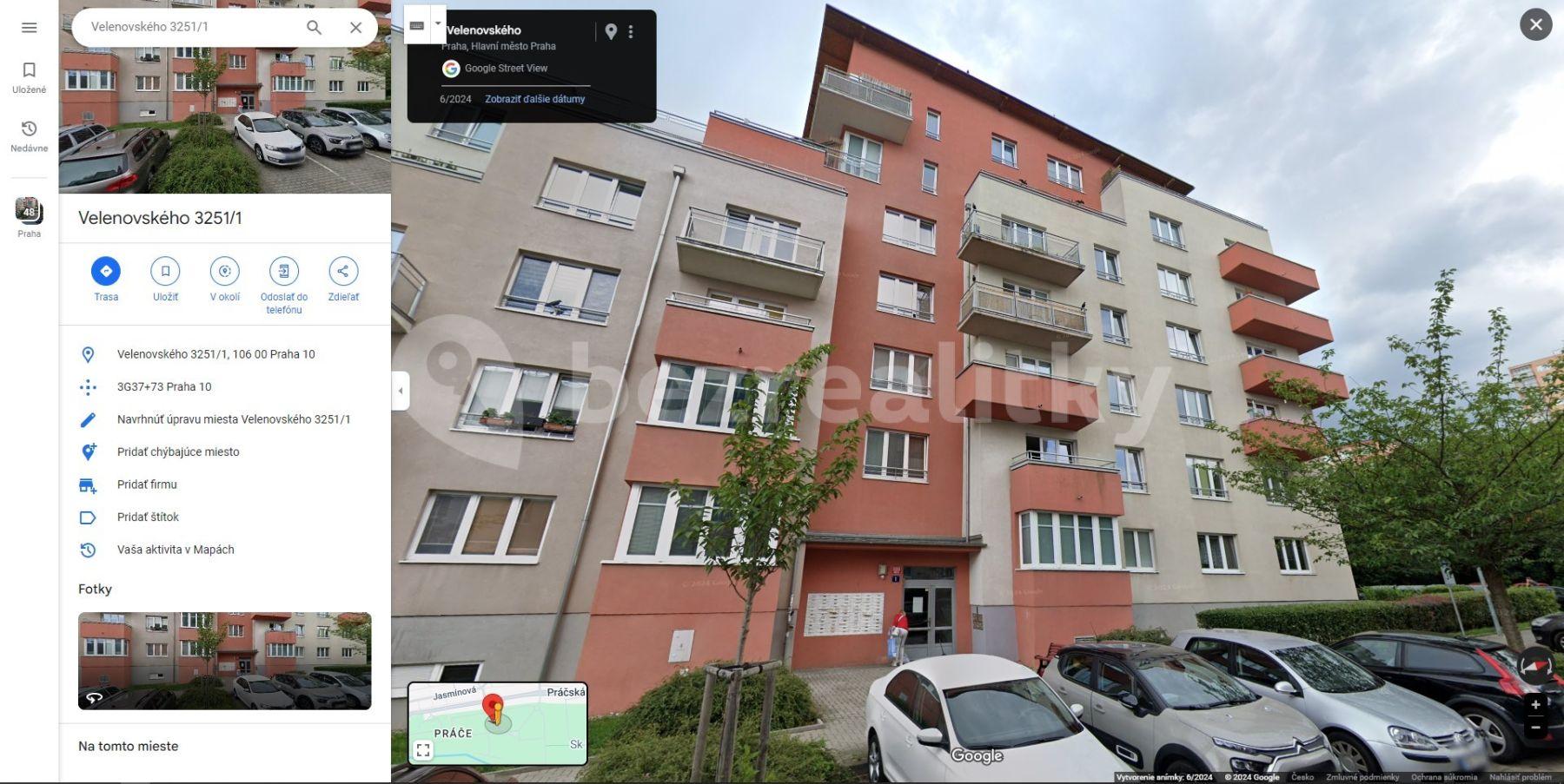 Pronájem bytu 2+kk 43 m², Velenovského, Praha, Praha