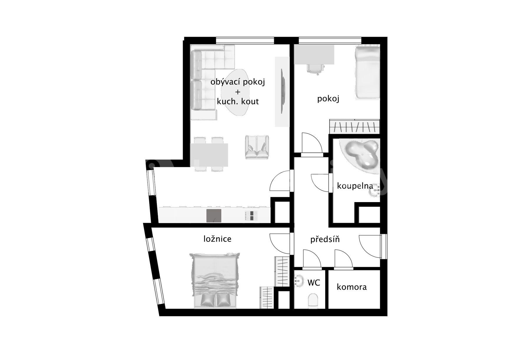 Prodej bytu 3+kk 65 m², Pečárková, Praha, Praha