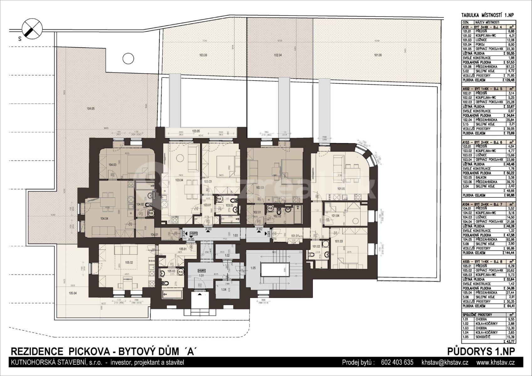 Prodej bytu 2+kk 99 m², Pražská, Čáslav, Středočeský kraj